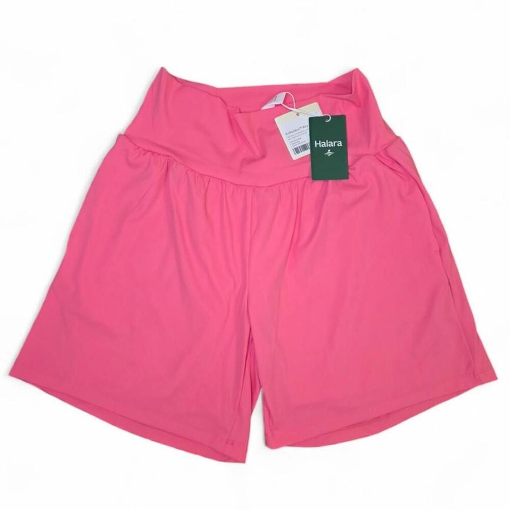 Halara Pink Shorts SoftlyZero Airy 2-in-1 Flowy Shorts High Waisted Large NWT
